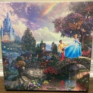 Thomas Kinkade Disney, “Cinderella Wishes Upon a Dream” Gallery Wrapped Canvas.